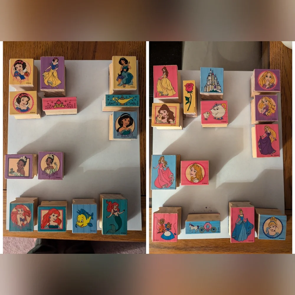 Disney Princess Rubber Stamps - Picture 1 of 5